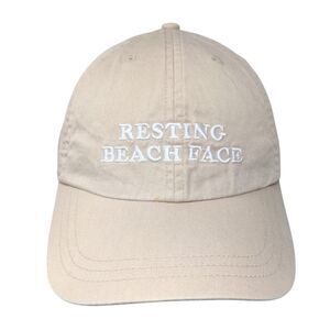 Resting Beach Face Slideback Hat Tan One Size Victoria's Secret PINK